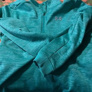 Under Armour Teal Zip Up Sweater